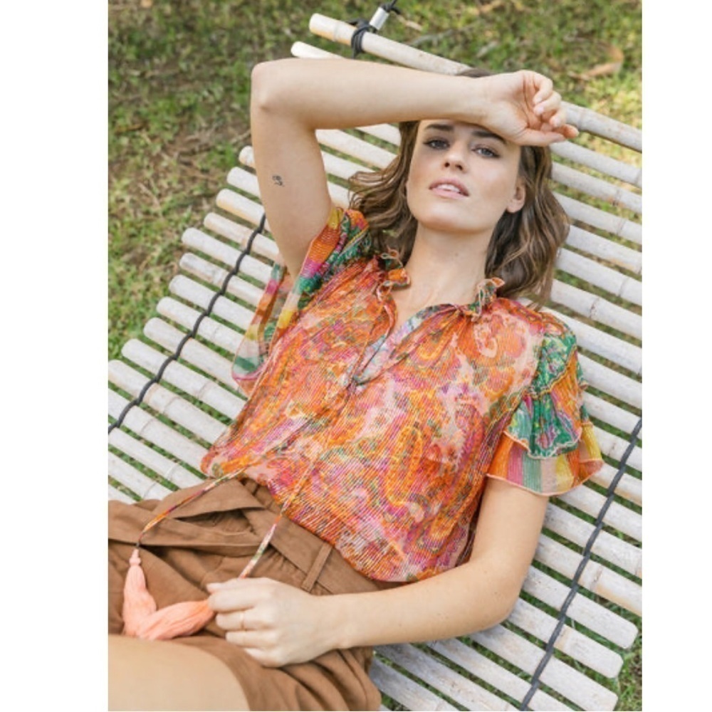 Miss June Paris Jill Top  2 piece NWT Free size 6-12